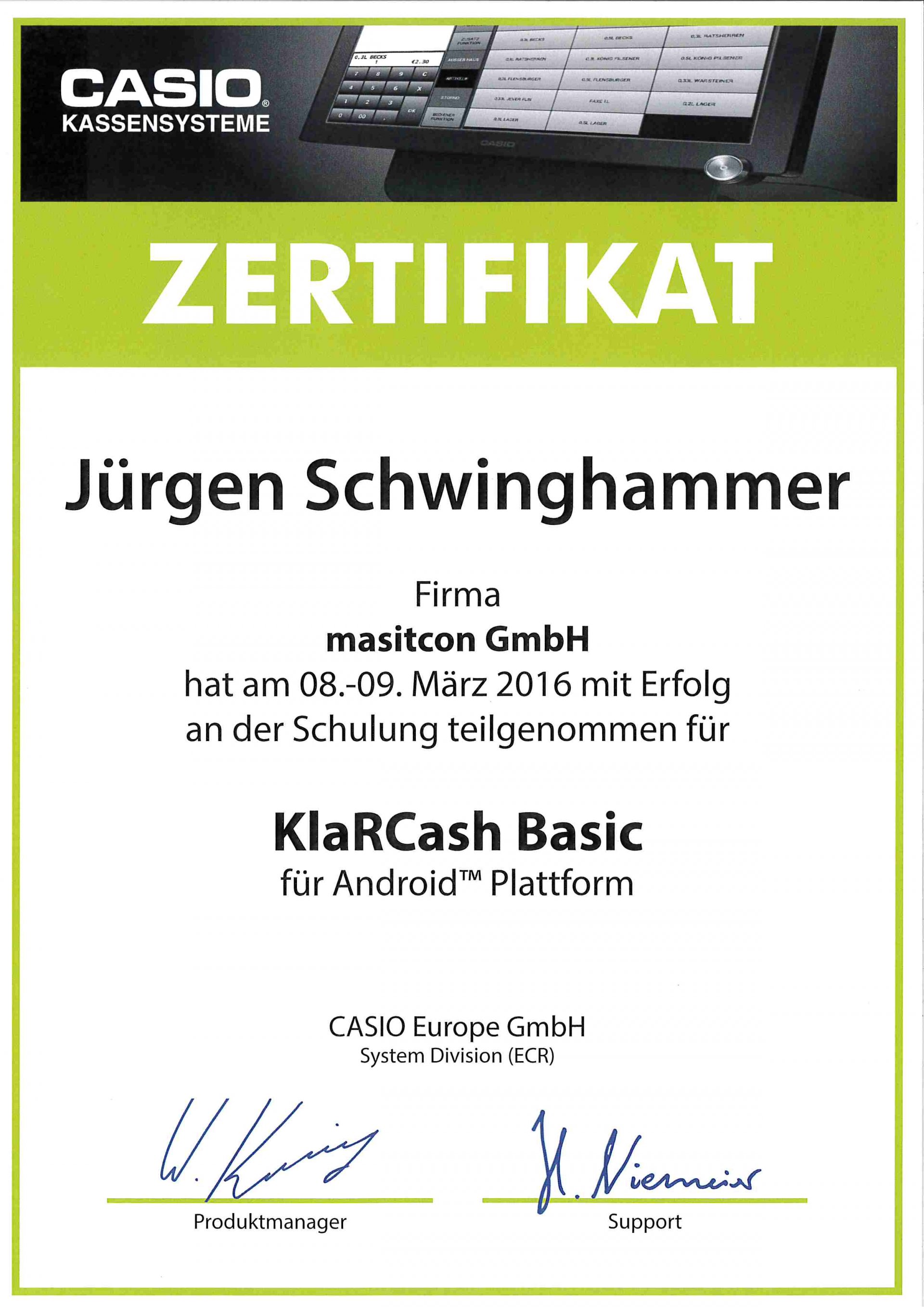 KlaRCash Schulung 2016