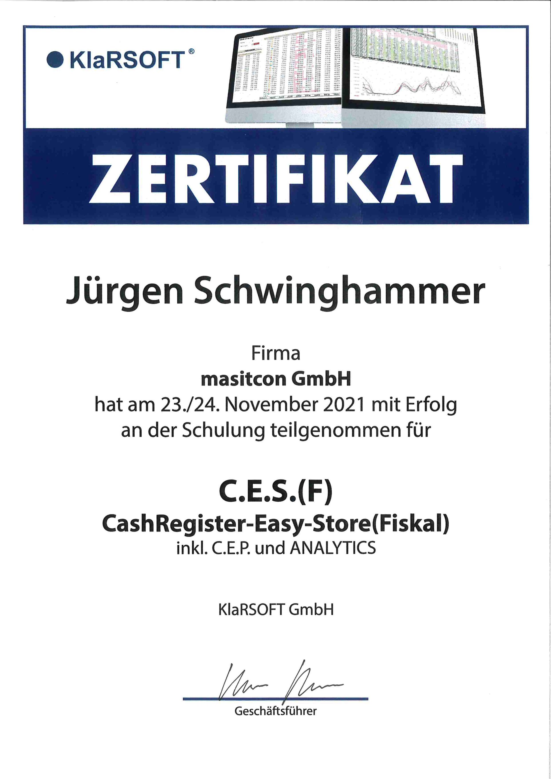 KLARSOFT SCHULUNG 11-2022